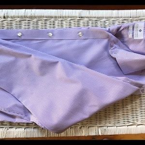 Men’s large light purple button up slim-fit